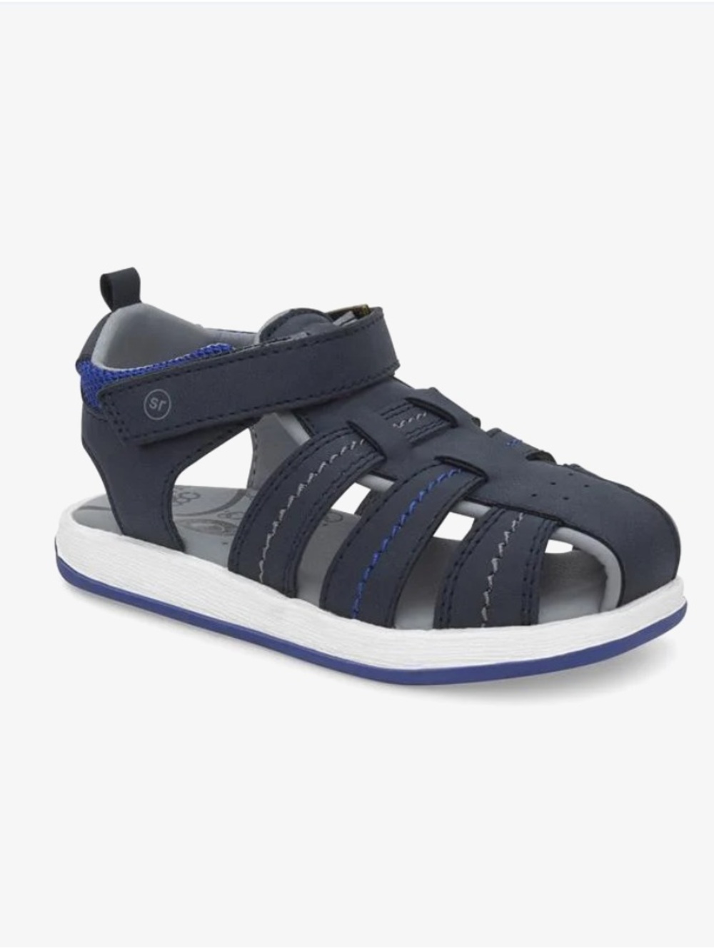 Stride Rite Navy and Blue Toddler Fisherman Sandals
